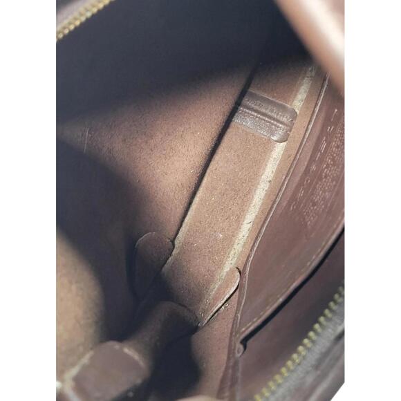 Vtg Y2K Coach Ergo Mini 9020 Mahogany Brown W/ Leather Tag Charm Excellent Cond - Picture 13 of 16